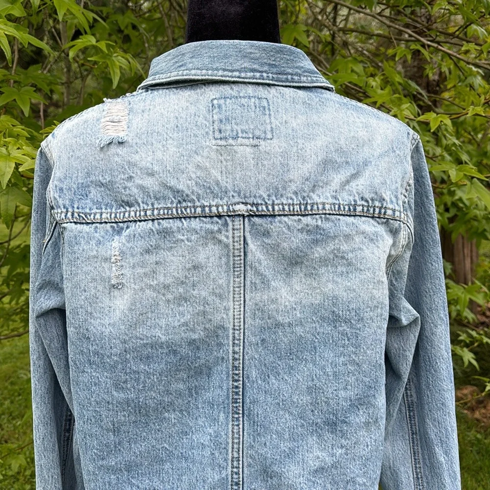 Thread & Supply Distressed Jean Jacket - Picture 6 of 9